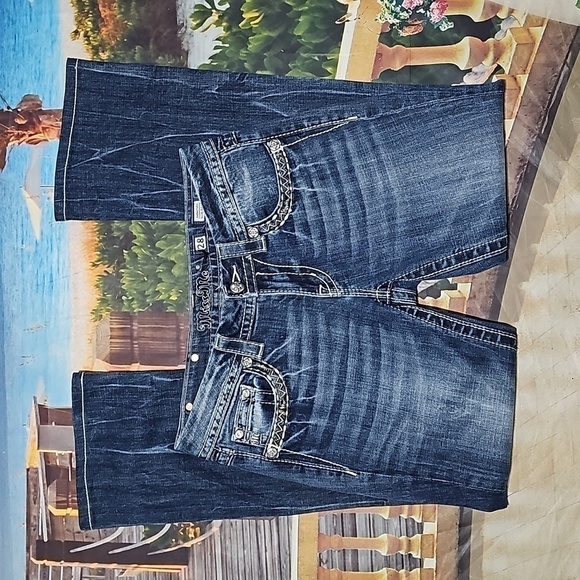 Miss Me Slim Bootcut Jeans Embellished‎ Size 28 - Picture 5 of 8